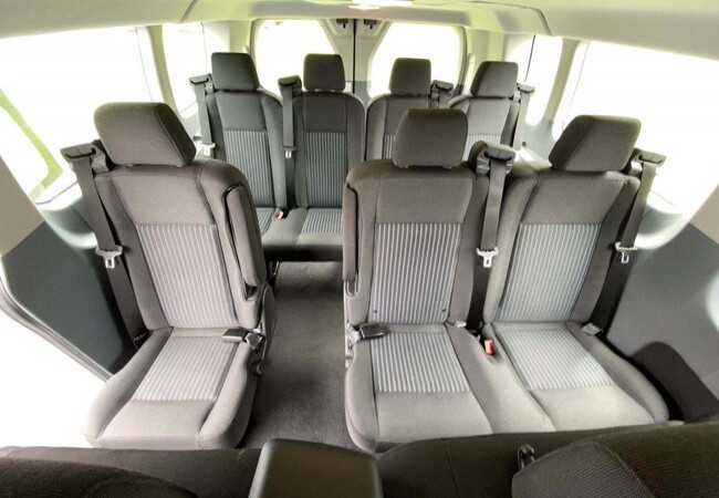 Toyota Hiace Grandia interior with reclining passenger seats